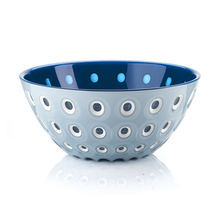 White SAN bowl with three-color Guzzini technology featuring a subtle murrine pattern and ø25 diameter.