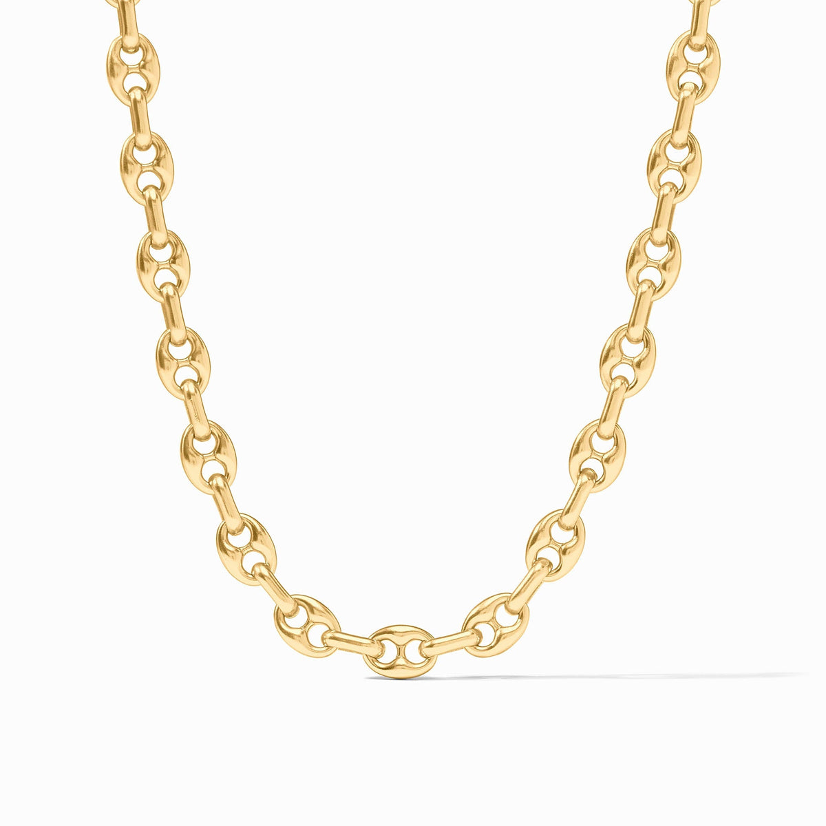 Gold-plated Laguna Demi Link necklace with adjustable chain length.