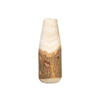 Paulownia Wood Vase w/ Live Edge