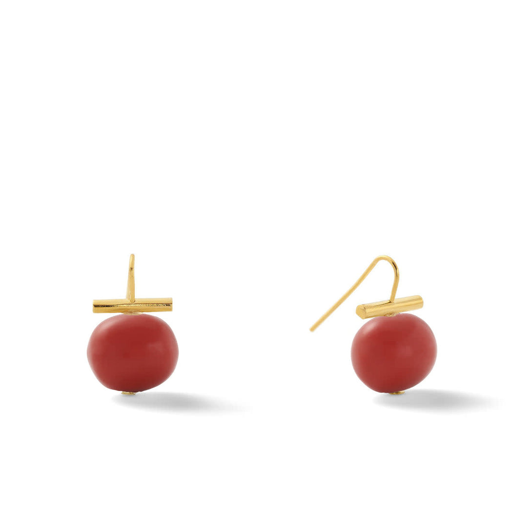 Medium Pebble Pearl Ear Wire