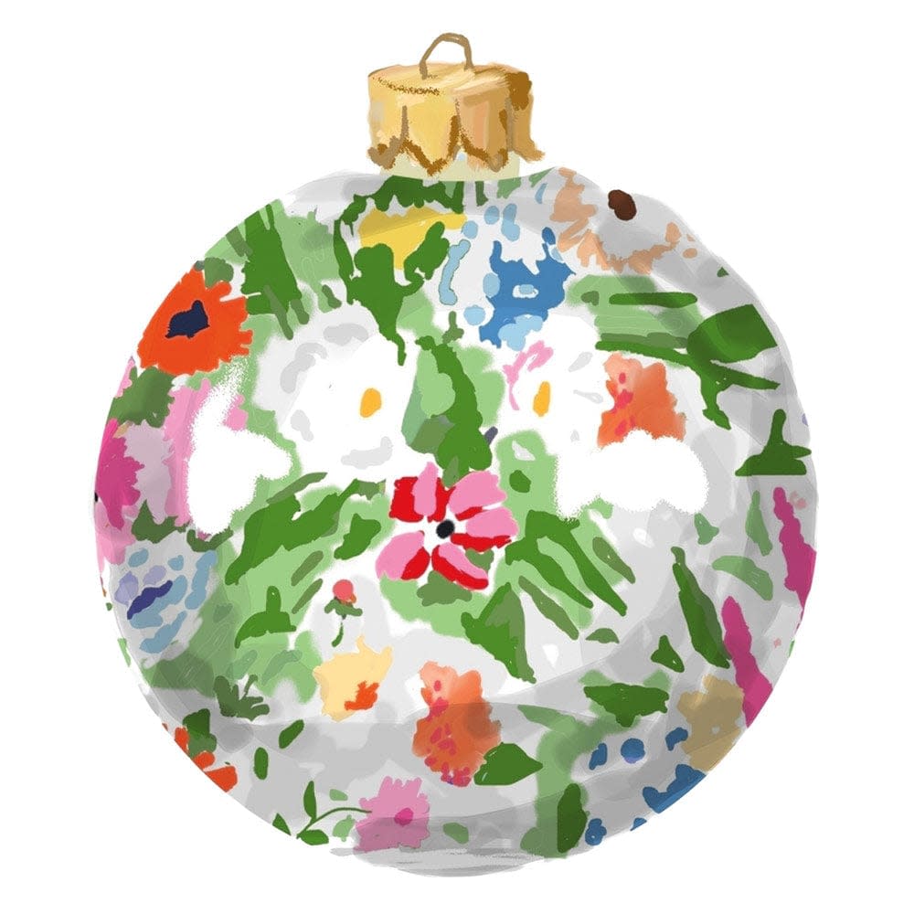 Die-cut hanging gift tag ornament on high-quality cardstock with printed Swiss partner branding.