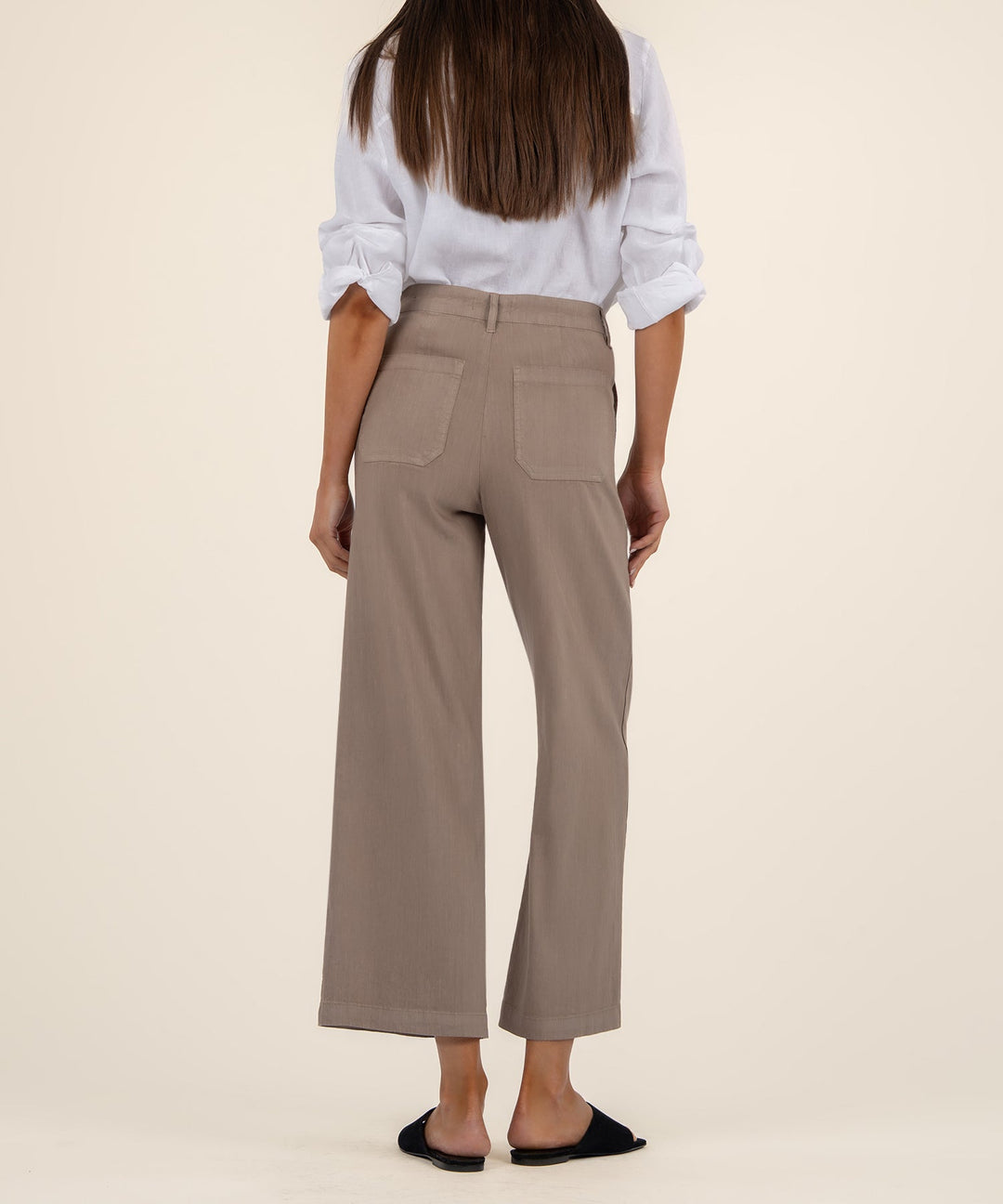 Luna Topaz High Rise Wide Leg Pant with Porkchop Pockets