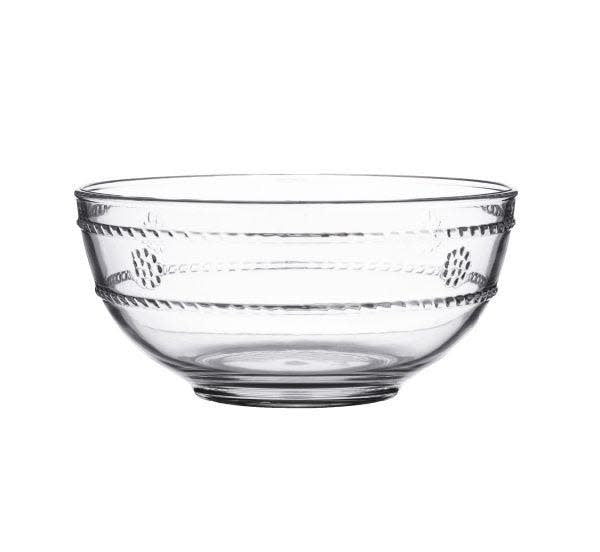 Acrylic berry bowl in Isabella bohemian motif with colorful patterned surface