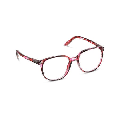Manifest eyewear in Spice Quartz featuring rounded rims with cosmic-inspired patterns.