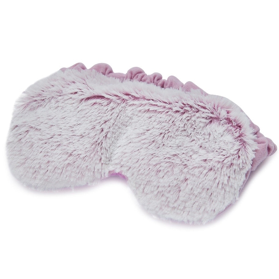 Pink marshmallow-textured eye mask with a simple oval shape.