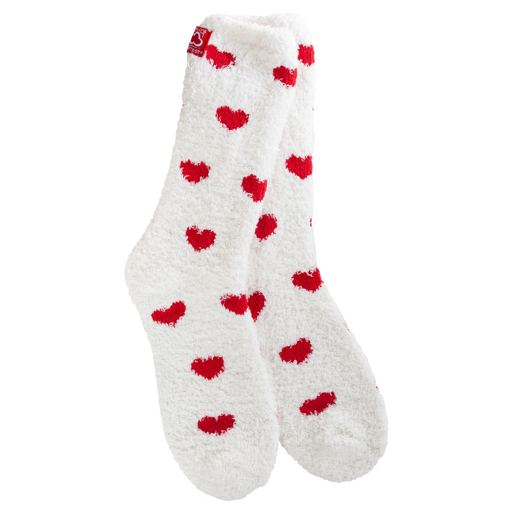 Holiday Spring Light Weight Cozy Crew socks in a soft neutral tone made from polyester and spandex blend.