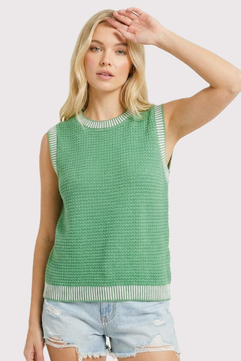 Hallie Waffle Textured Sweater