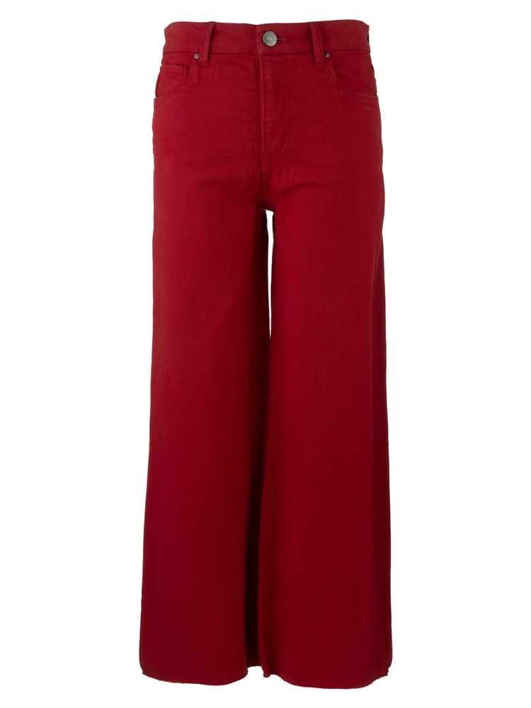 Eunice Meg High Rise Fab Ab Wide Leg Raw Hem