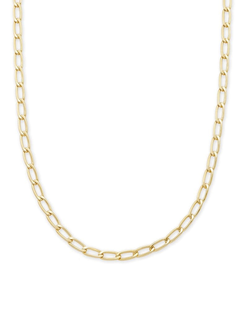Merrick Chain Necklace in Gold Metal