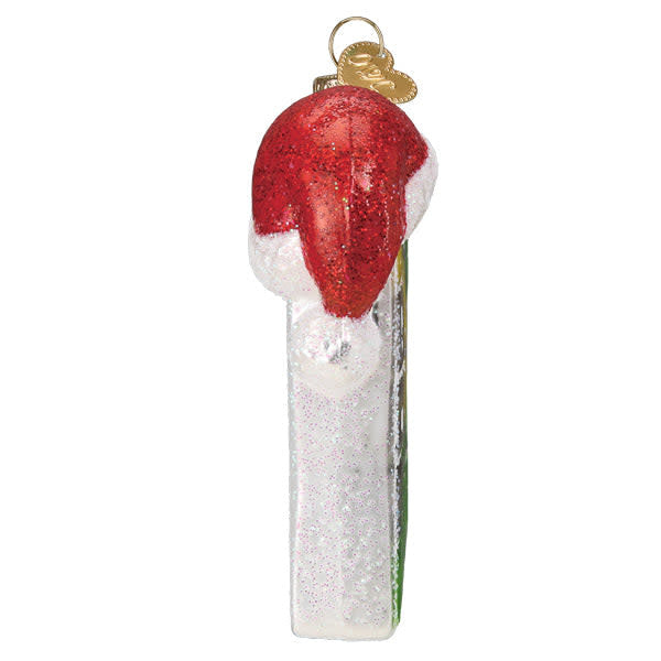 Merry Words Ornament featuring a game board with Santa and elves comparing scores.