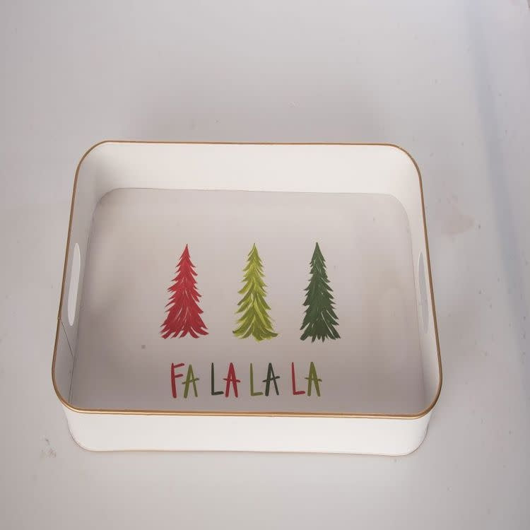 Metal Multi Trees Fa La La Tray