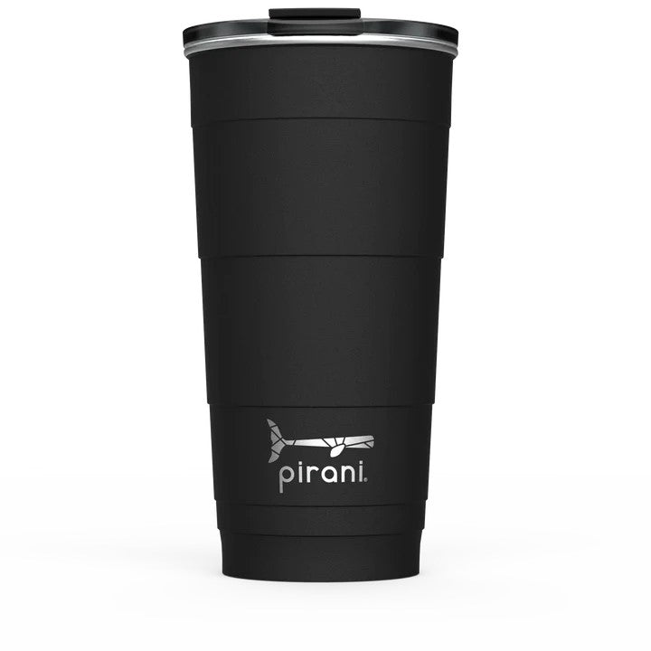 Stackable stainless steel tumbler with powder coat finish