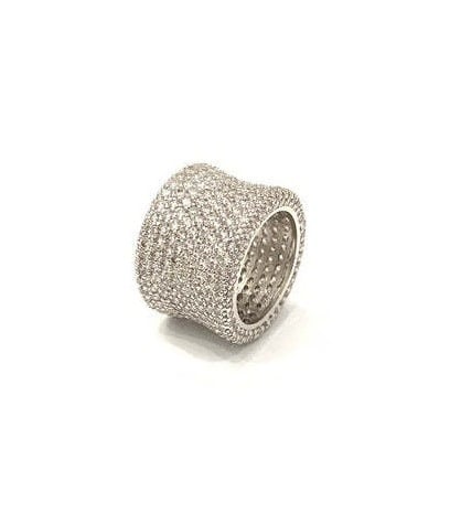 Micropaved CZ Eternity Ring