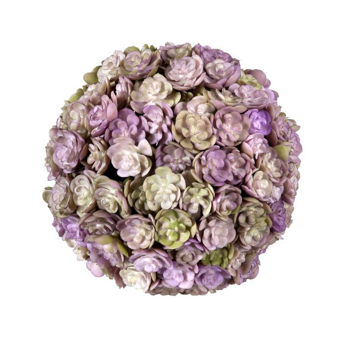4-inch plastic succulent orb in light green with a round shape