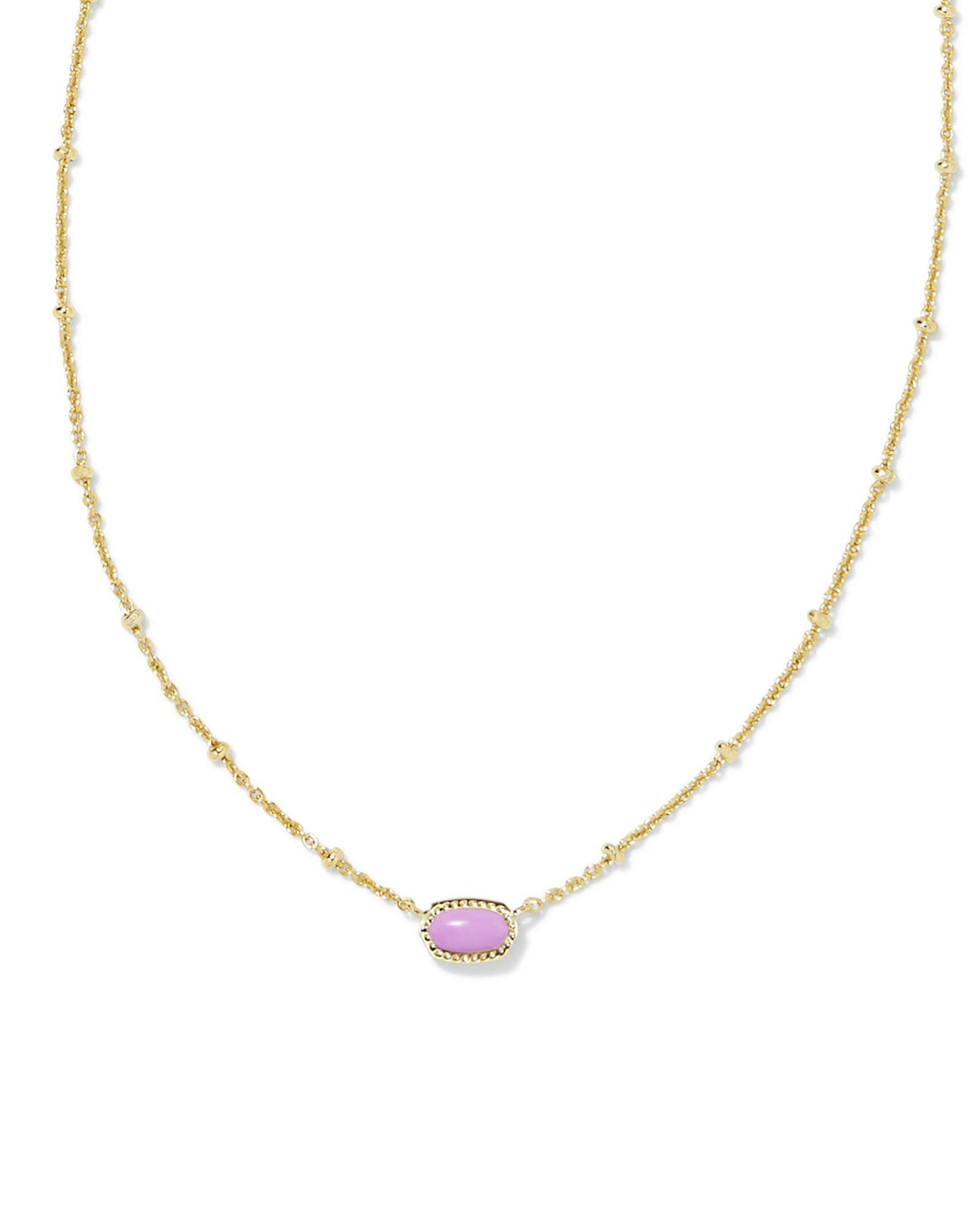 Mini Elisa Satellite Short Pendant Gold Necklace