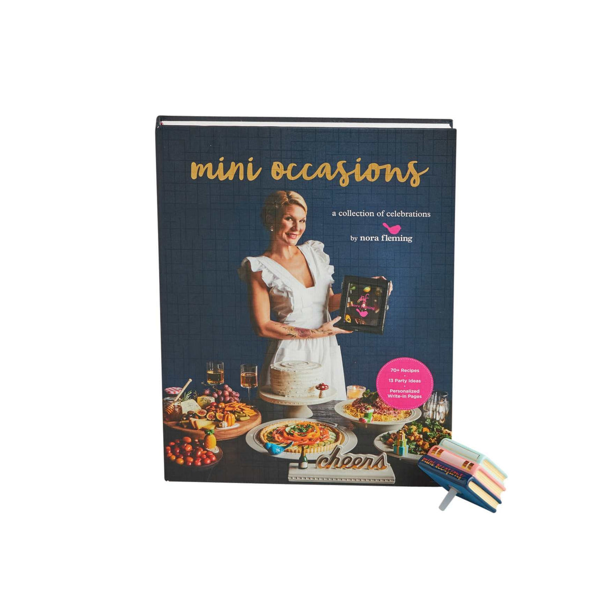 Mini Occasion Book by Nora Fleming featuring over 70 recipes and write-in pages.
