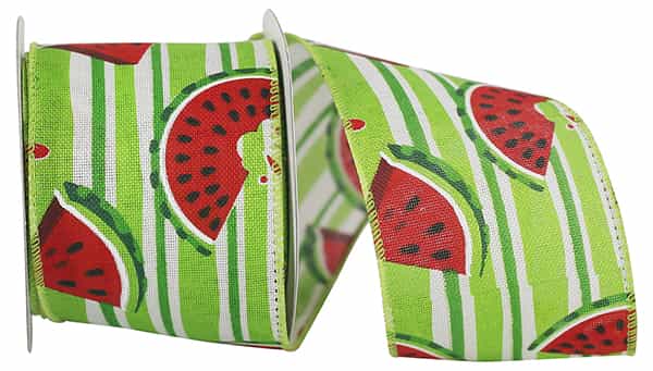 Watermelon Fresh wired edge e-cigarette with multi-colored fruit pattern on a white background.