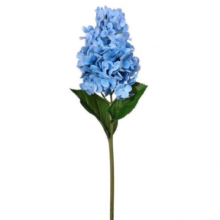 Soft touch garden cone hydrangea stem in natural green with realistic flower head