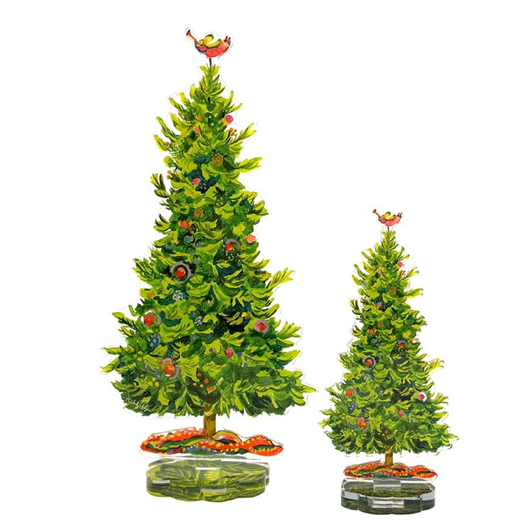 Single Engleman Spruce branch with natural green needles displayed against a neutral background.