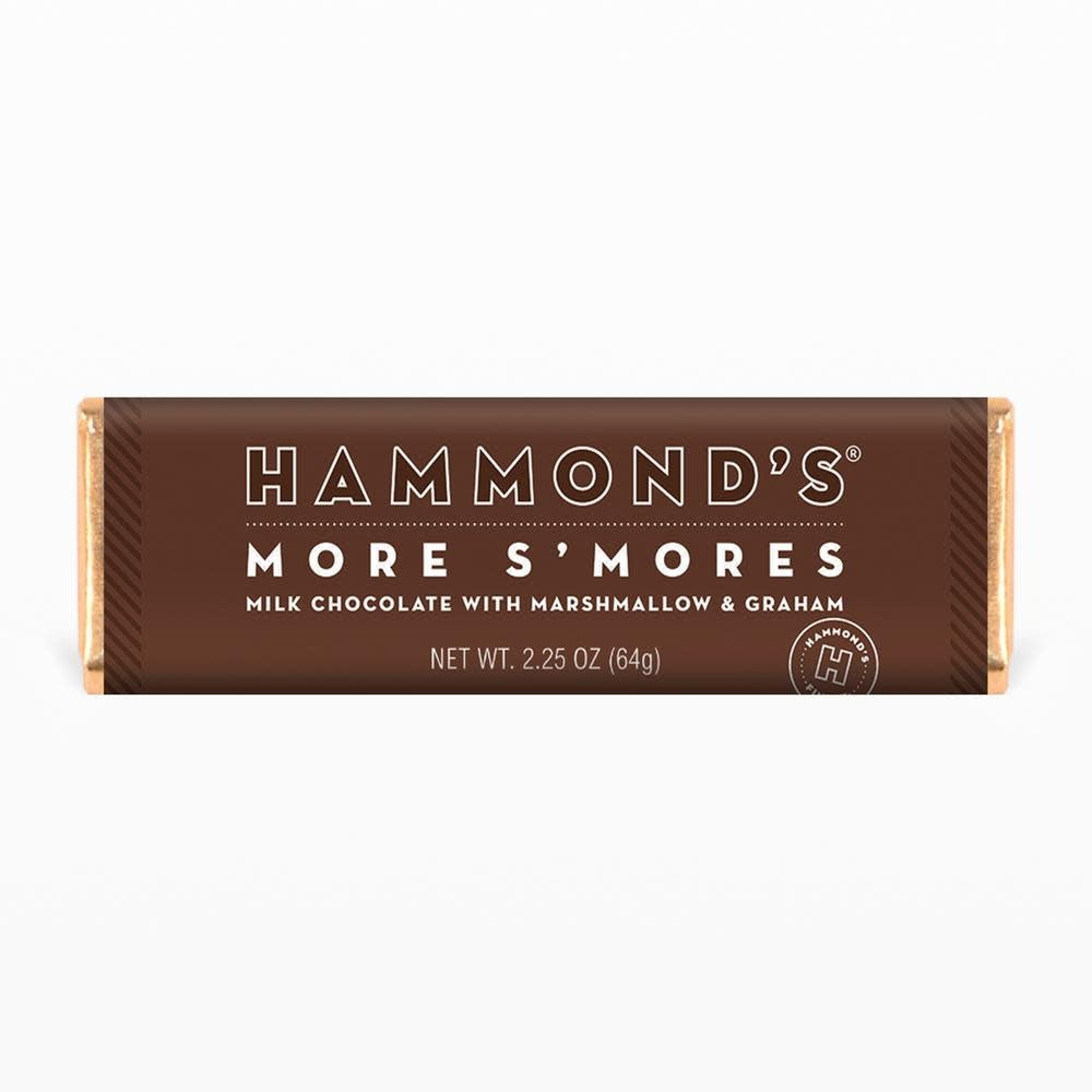 Hammond's More S'mores milk chocolate bar with marshmallow and graham cracker bits