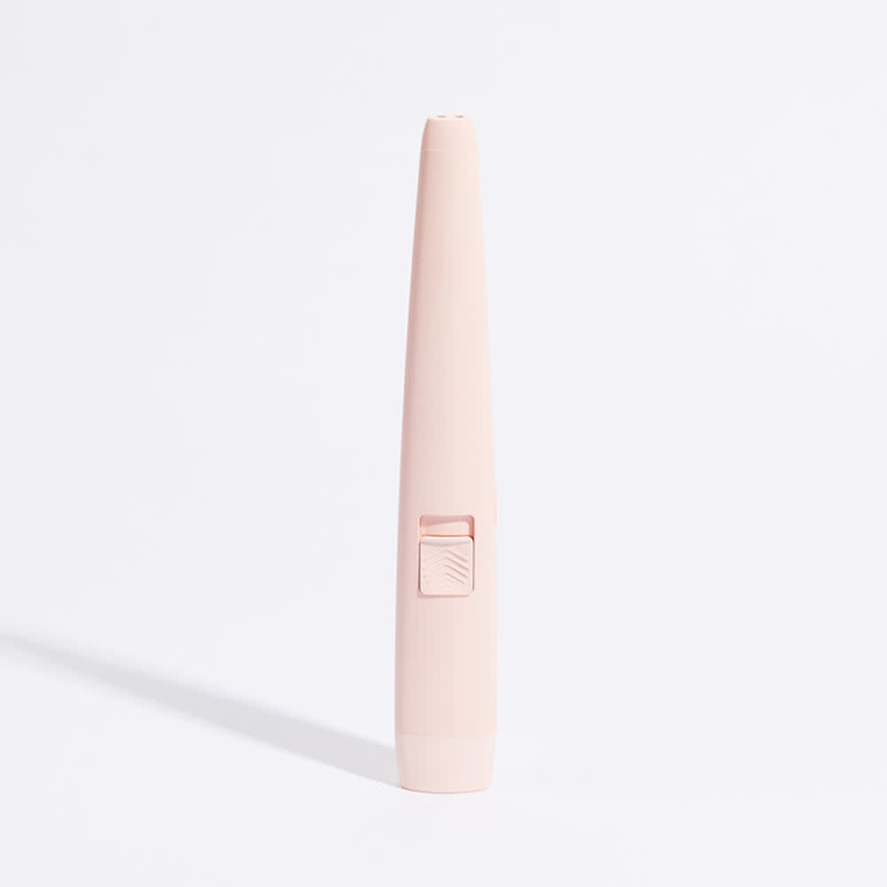Pink ABS Motli lighter with multi-light battery indicator and child safety switch.