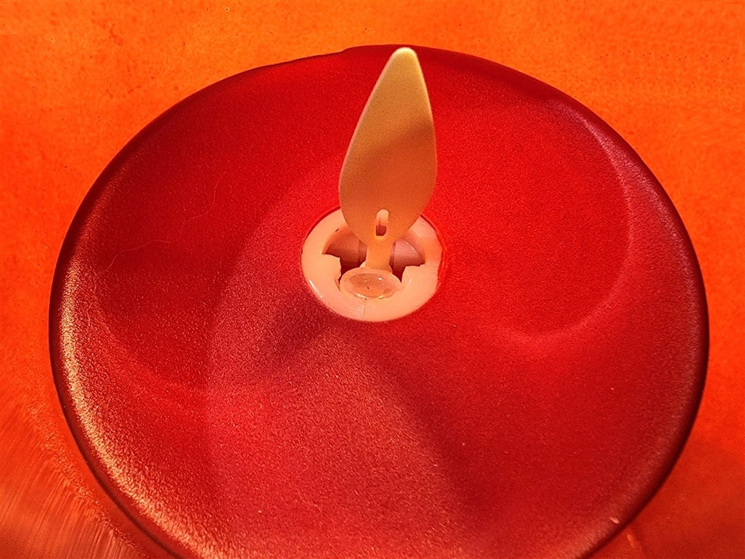 Moving Flame LED Glass Pillar - Sold Individually