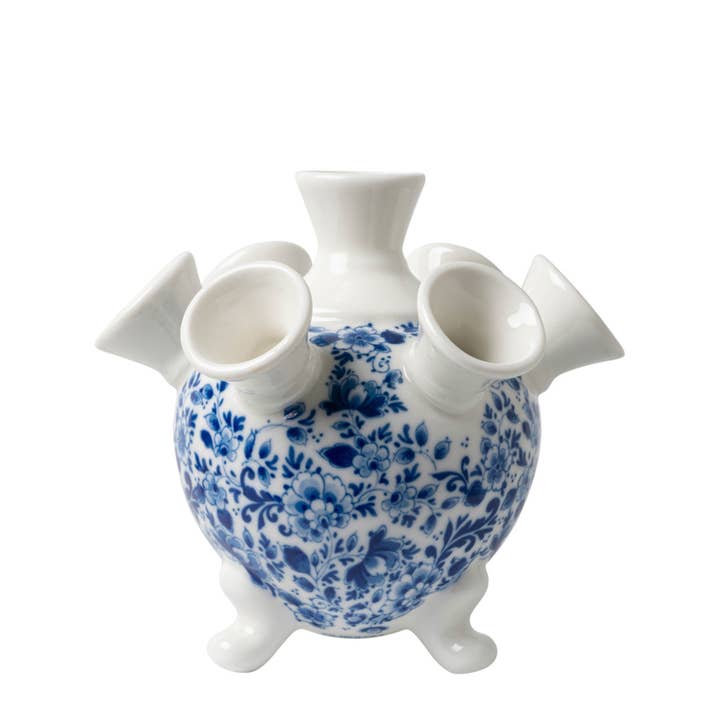 Eco-friendly tulip vase on legs in elegant flower shape