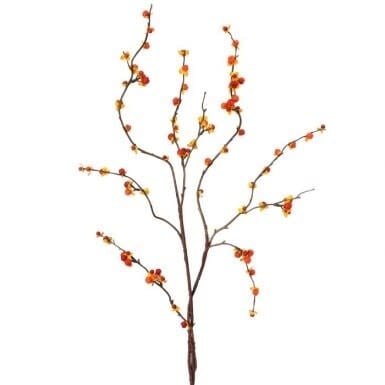 45-inch Wild Bittersweet spray with natural neutral foliage accents