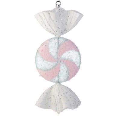 18.5" Iced Peppermint Candy Ornament