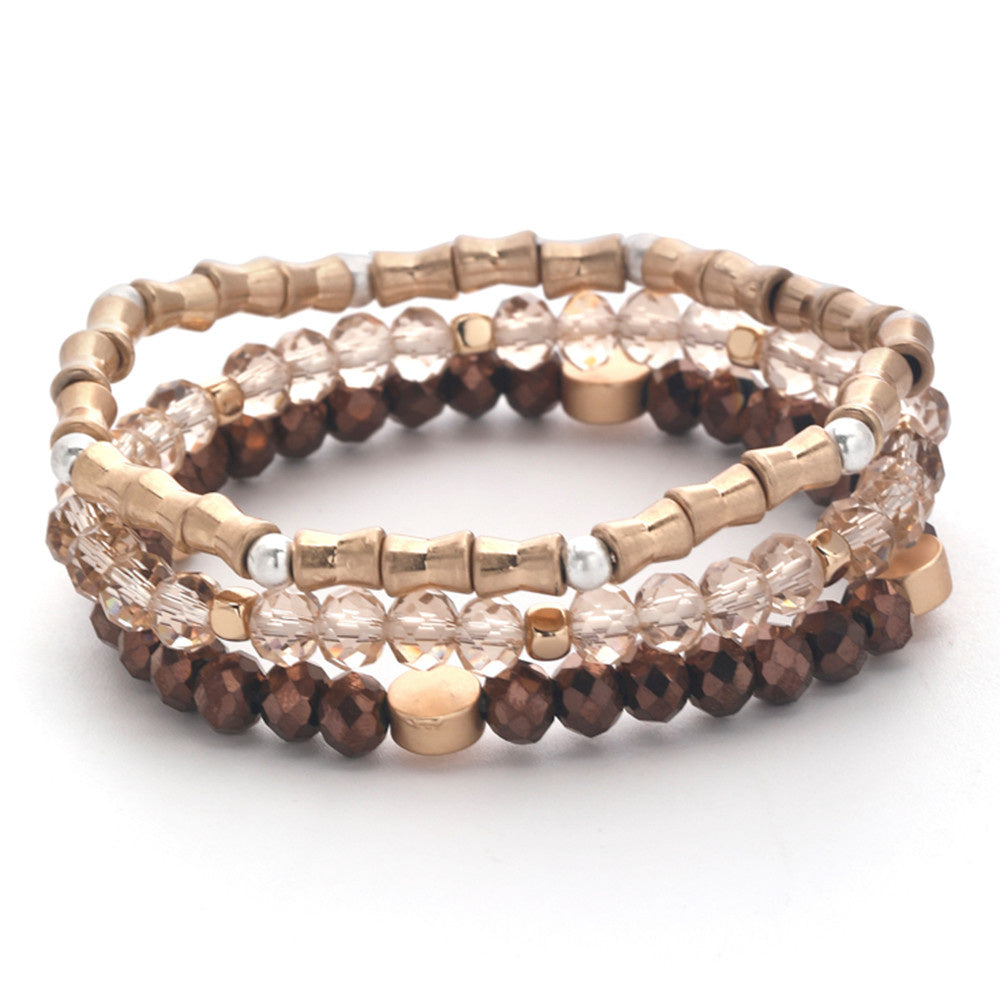 Multi Mix Bead Stretch Bracelet