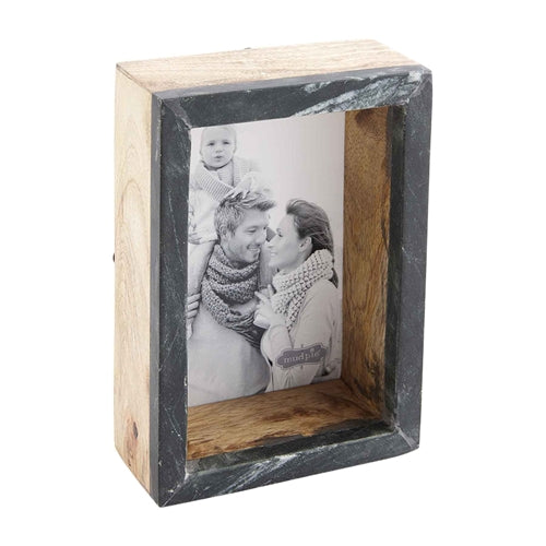 4 X 6 Black Marble Block Frame