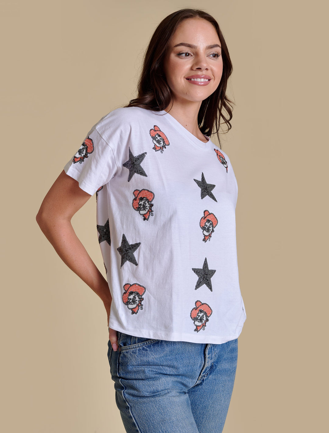 The All Over Sequin Boxy Tee