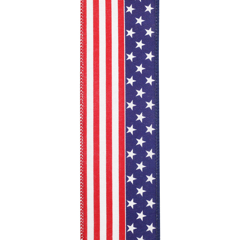 Continuous Flag wired edge flag in red polyester fabric with a straight hem.