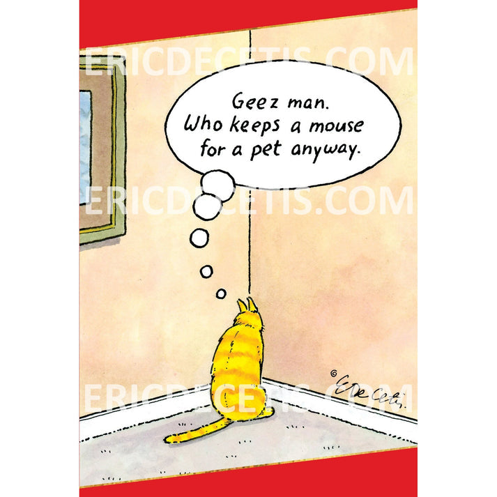 Eric BD cat-themed foil card with 'Cat In Corner' text inside a corner silhouette.