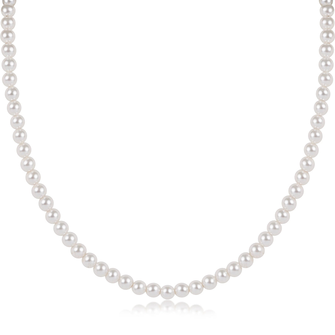 15" Choker Beaded - Classic Pearl 4mm