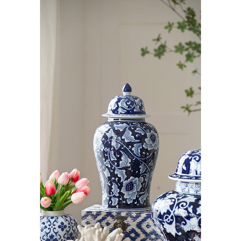Medium Aline ginger jar in natural ceramic with a smooth cylindrical silhouette.