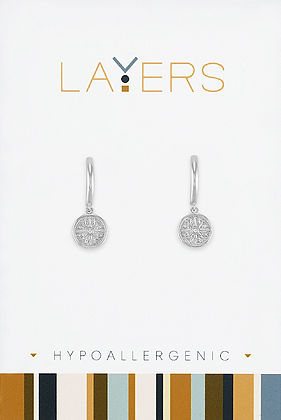 Silver Huggie Layers Earrings