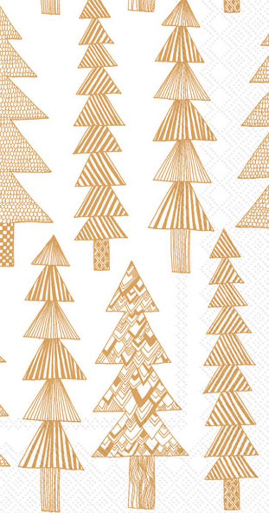 Stack of white paper guest towels measuring 4.5 inches by 8.3 inches.