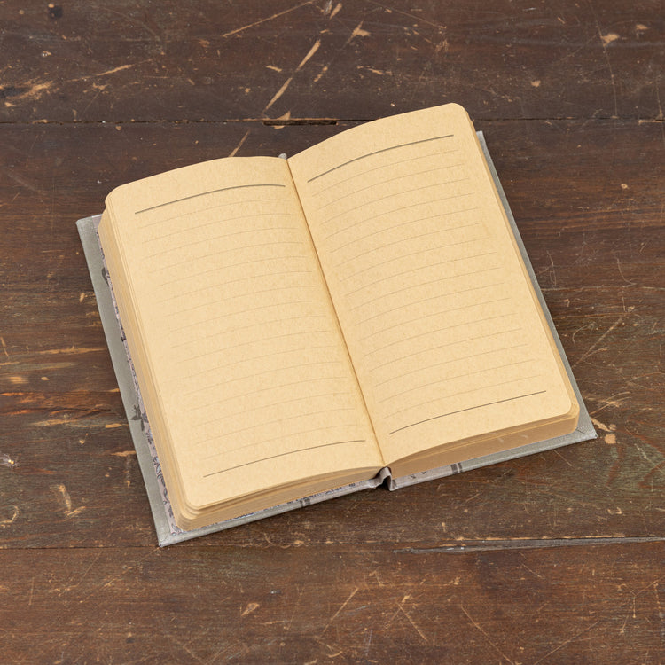 7-inch Wildlife in the Meadows journal with a wood cover featuring meadow scenery.