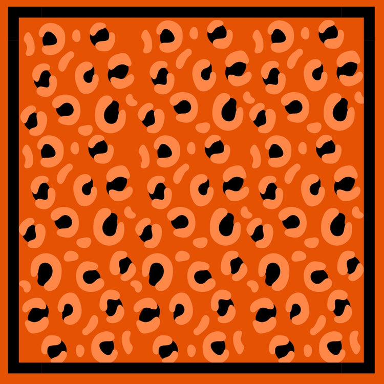 Oklahoma State Bandana Gameday Scarf in faux silk polyester with one-sided printing.