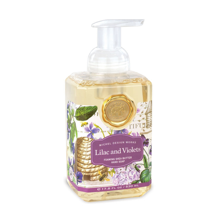 Spring Foaming Soap bottle with a pump dispenser in light green packaging.
