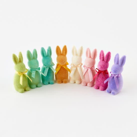 6-inch pastel pink flocked PVC bunny nose with button eyes