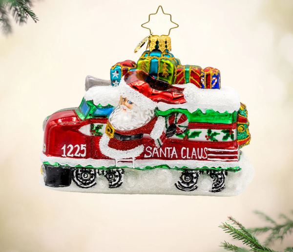 Claus the Conductor figurine in conductor uniform with baton