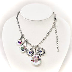 Iridescent 5 Charm Necklace