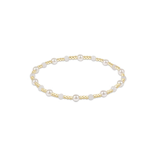 Pearl Sincerity Pattern 4mm Bead Bracelet