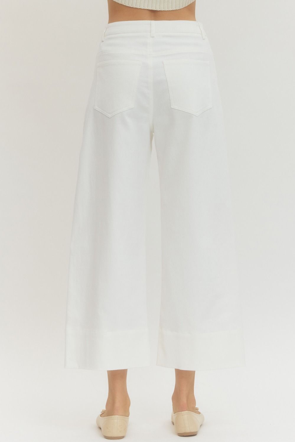 Vienna Solid Wide Leg Pants