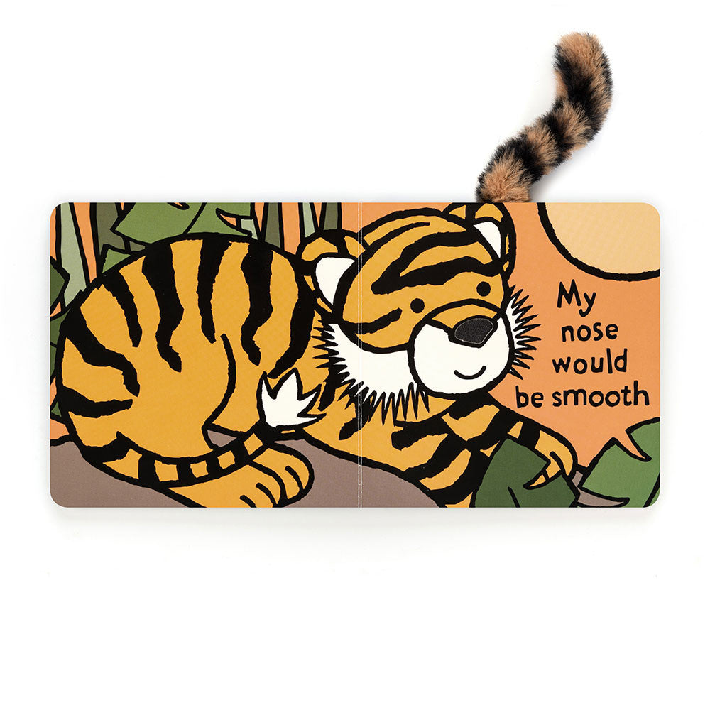 Paper board book titled If I Were a Tiger featuring an illustrated tiger character on the cover.