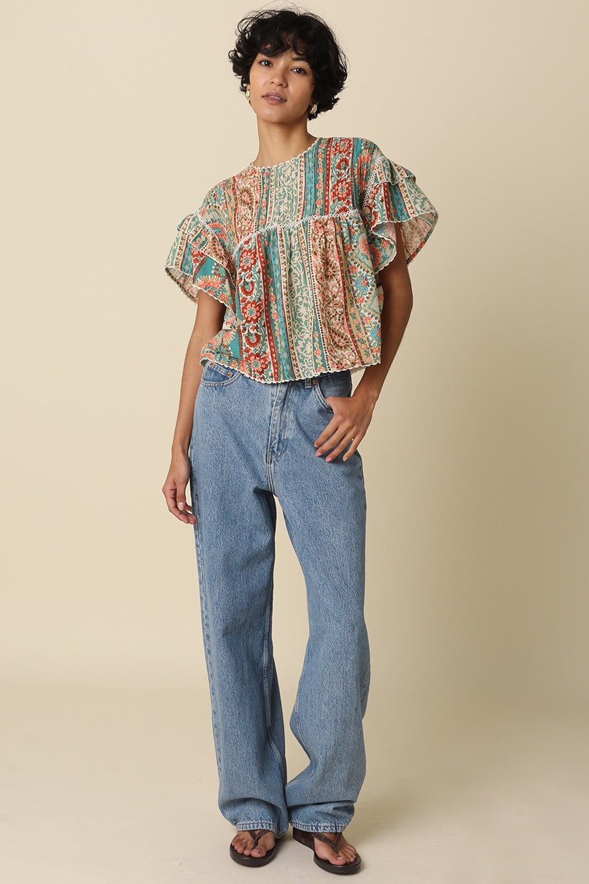 Teresa Flutter Sleeve Top