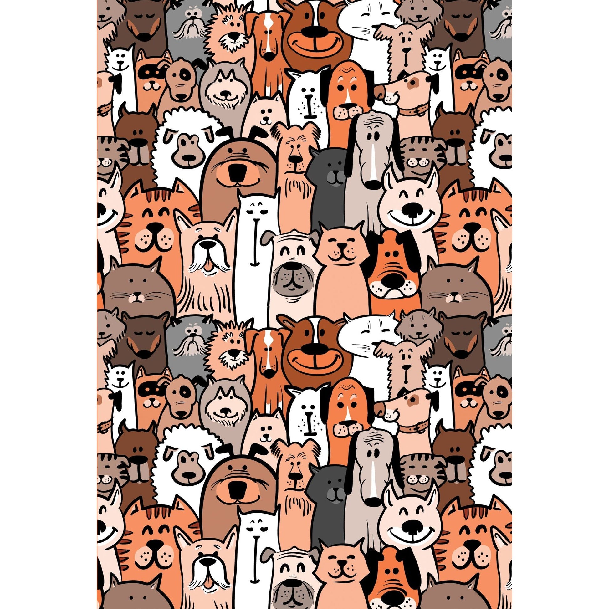 Embossed 'BD Friend Dogs' greeting card with text reading 'So thankful to have you in my pack'