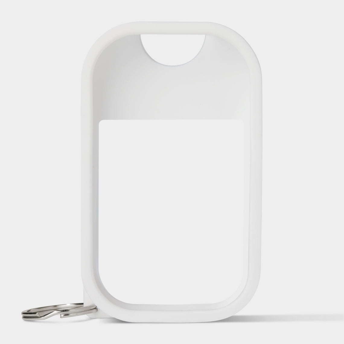 White hand mist case with icy blue accents